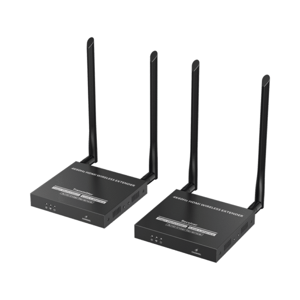 Kit Extensor Inalámbrico | 4K@60Hz | Transmisión hasta 50m | Transferencia IR | Emparejamiento SSID
