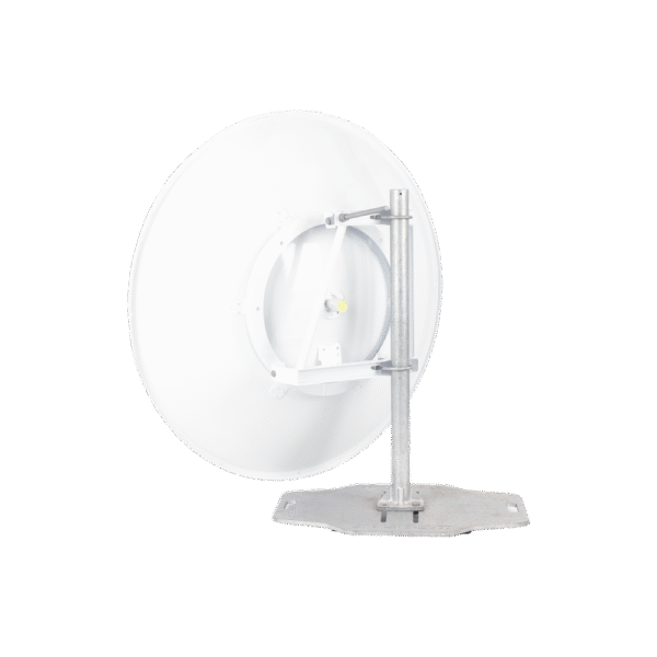 Antena direccional de 4 ft, 5.9 a 7.125 GHz, Ganancia 36 dBi, Conectores RP-SMA Hembra, Polarización doble, incluye montaje para torre o mástil