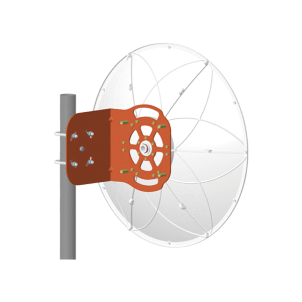 TXPD34B11-AD-2-l Antena direccional para B11, Doble polaridad, 10 a 11.7 GHz, 2 ft, Alta ganancia en 34 dBi, Montaje incluido