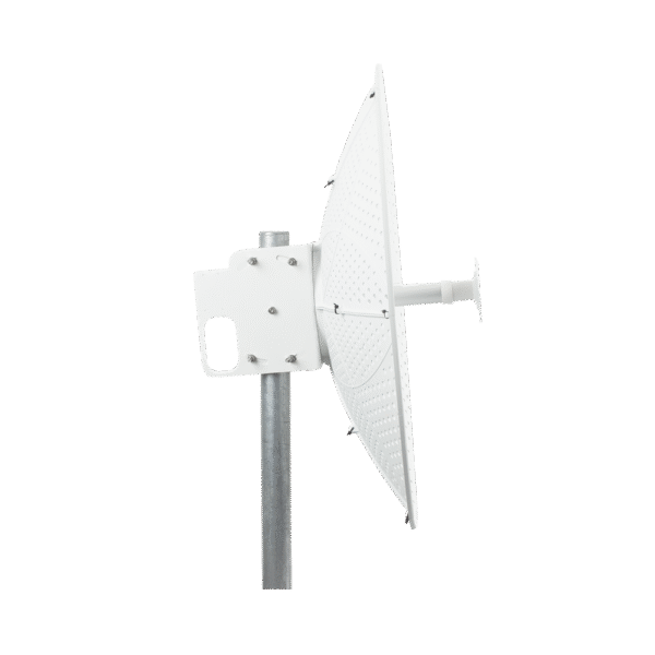 Antena direccional para C5x y B5x, Doble polaridad 45 ° y 90 °, 4.9 - 6.5 GHz, 2 ft, Ganancia de 34 dBi, Montaje incluido