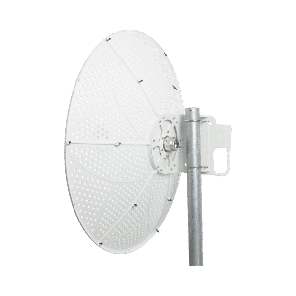Antena direccional para C5x y B5x, Doble polaridad 45 ° y 90 °, 4.9 - 6.5 GHz, 2 ft, Ganancia de 34 dBi, Montaje incluido