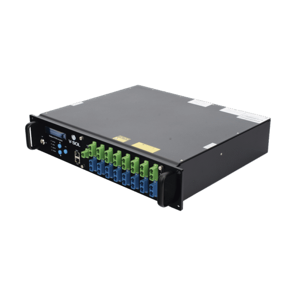 Amplificador Optico EDFA de 16 Puertos PON 1550nm con WDM de 22 dBm