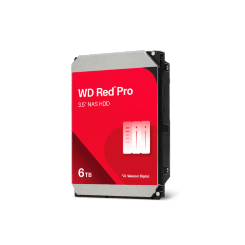 WD6005FFBX-l Disco Duro Red Pro de 6TB / 7200 RPM / Optimizado para NAS / Uso 24-7 / 5 Años de Garantia