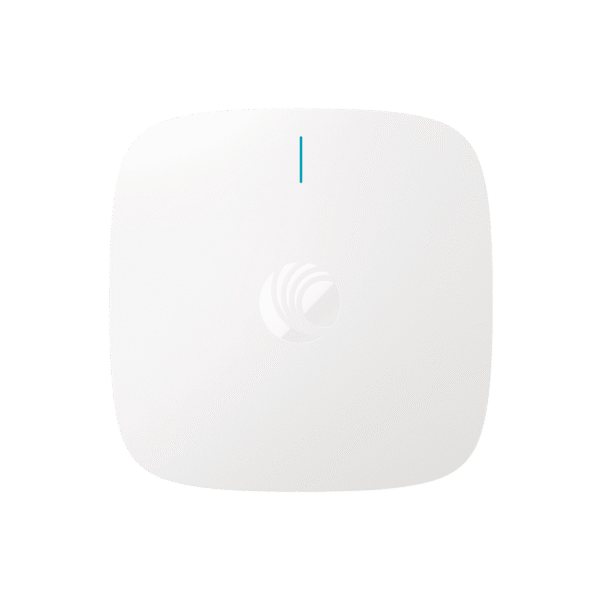 Access Point cnPilot XE3-4 WiFi 6/6E 802.11ax (2.4, 5 y 6 GHz), 3 radios definidos por software (SDR), MU-MIMO 4x4, Políticas de control de aplicaciones, hasta 1,500 clientes, gestión desde la nube, hasta 6.6 Gbps.