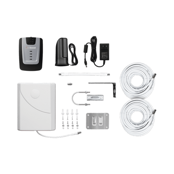 KIT de Amplificador de Señal Celular Home Room, especial para Datos 4G LTE, 3G y Voz. Mejora la señal en áreas de hasta 140 metros cuadrados.