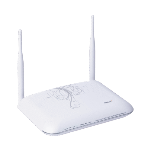ONU GPON, WiFi 2.4 GHz, MIMO 2X2, 4 Puertos Gigabit Ethernet, conector SC/UPC