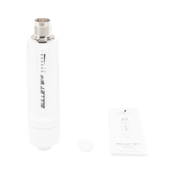 Radio airMAX Bullet-M2HP, hasta 100 Mbps, frecuencia de 2 GHz (2412 - 2472 GHz), No incluye adaptador PoE