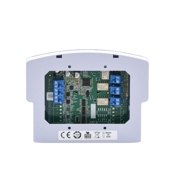 Detector de temperatura y humedad, capacidad 2 zonas, incluye una zona con sensor de temperatura y 1 zona libre