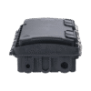 Caja de Distribución de Fibra Óptica, Hasta 96 Empalmes, Exterior IP65, Color Negro