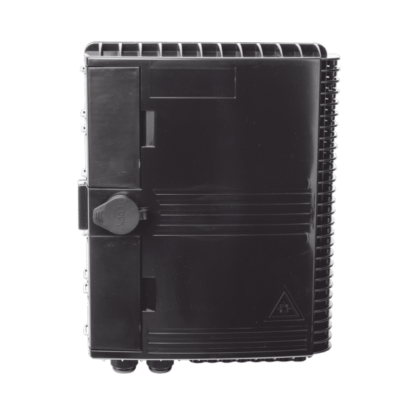 Caja NAP (Network Access Point) Cierre de Empalme para 24 fusiones de fibra óptica, Interior/Exterior, con 16 acopladores SC/APC y splitter 1x16, IP65