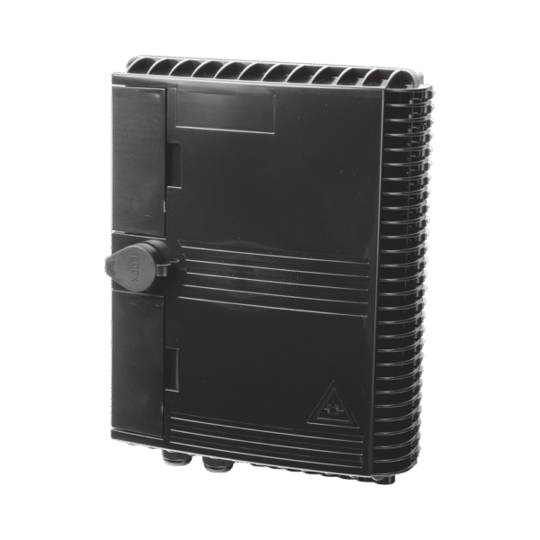 Caja NAP (Network Access Point) Cierre de Empalme para 24 fusiones de fibra óptica, Interior/Exterior, con 16 acopladores SC/APC y splitter 1x16, IP65