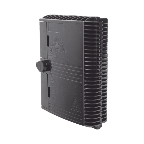 Caja NAP (Network Access Point) Cierre de Empalme para 24 fusiones de fibra óptica, Interior/Exterior, con 8 acopladores SC/APC y splitter 1x8, IP65