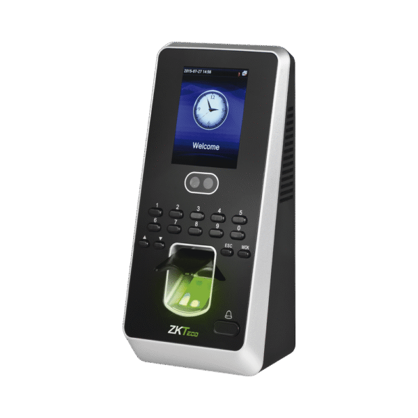 Terminal multimedia con Reconocimiento Facial / Teclado / Huella / Hasta 400 Rostros y 1,000 Huellas