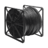 Bobina de cable de 305 m, Cat5e , FTP, blindado, para intemperie, color negro, UL, para aplicaciones en CCTV, redes de datos.