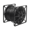 Bobina de cable de 305 m, Cat5e , FTP, blindado, para intemperie, color negro, UL, para aplicaciones en CCTV, redes de datos.