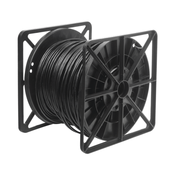 Bobina de cable de 305 m, Cat5e , FTP, blindado, para intemperie, color negro, UL, para aplicaciones en CCTV, redes de datos.