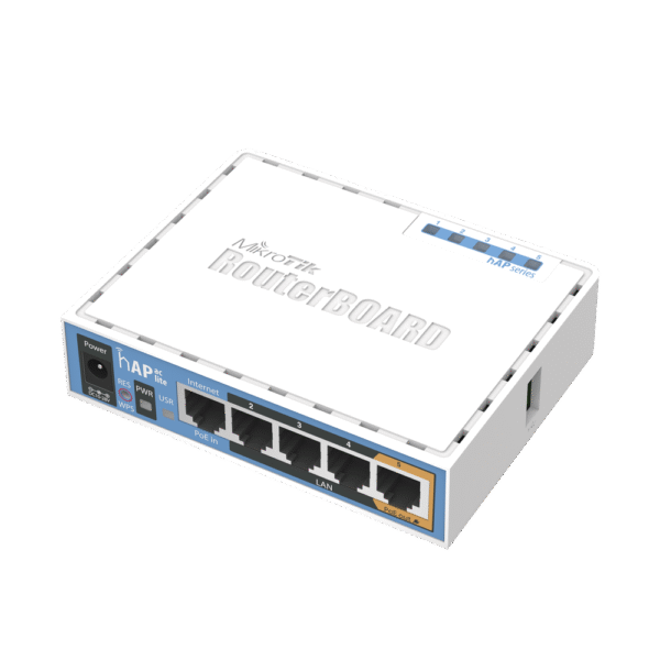 (hAP ac lite) 5 Puertos Fast Ethernet, WiFi Dual Band 802.11ac