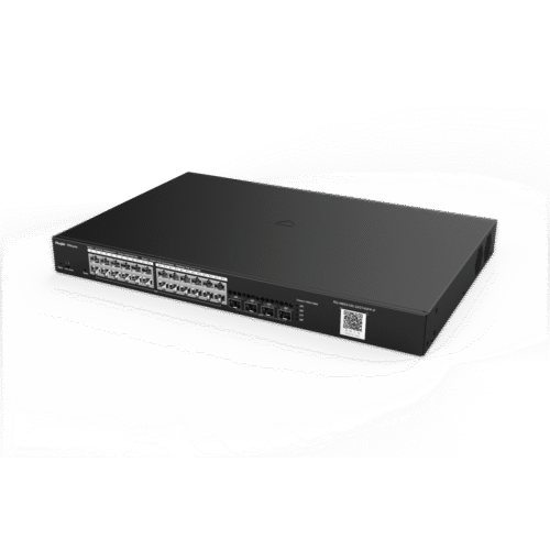 RG-NBS3100-24GT4SFP-P, Switch PoE Gestionable en la Nube de Capa 2 Gigabit de 28 Puertos, 24 Puertos Gigabit PoE+, 4 SFP, 370W