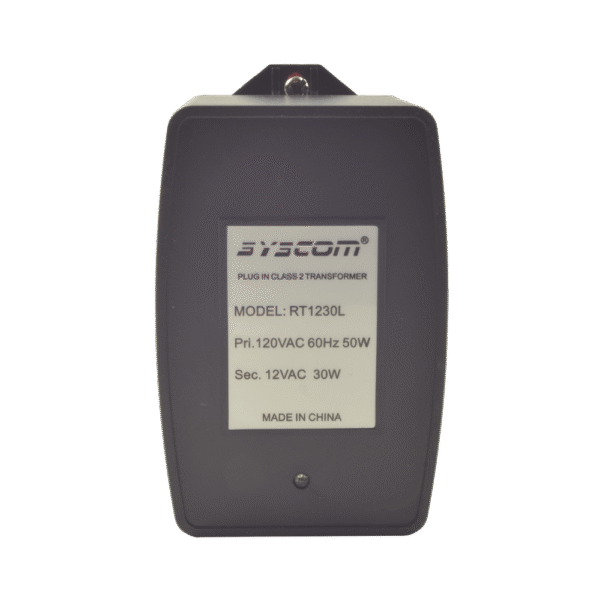 Transformador de Pared 12 Vca 30 VA. Cuenta con Fusible Externo Facilmente Intercambiable