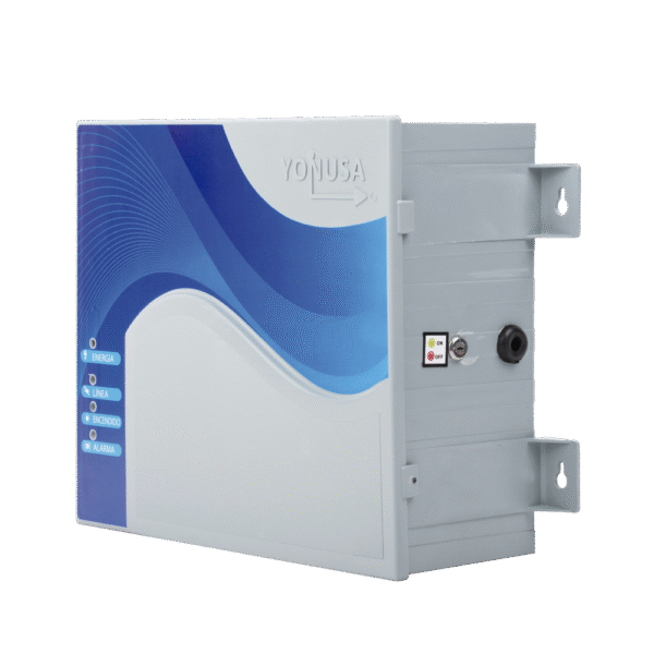 Energizador con tecnología SMT de 12,000Volts-1Joule/ 2500Mts Lineales de Protección / Cercos electricos