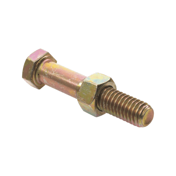 Paquete de 6 Tornillos Grado 5 con Tuercas Tropicalizadas de 3/8" x 2".