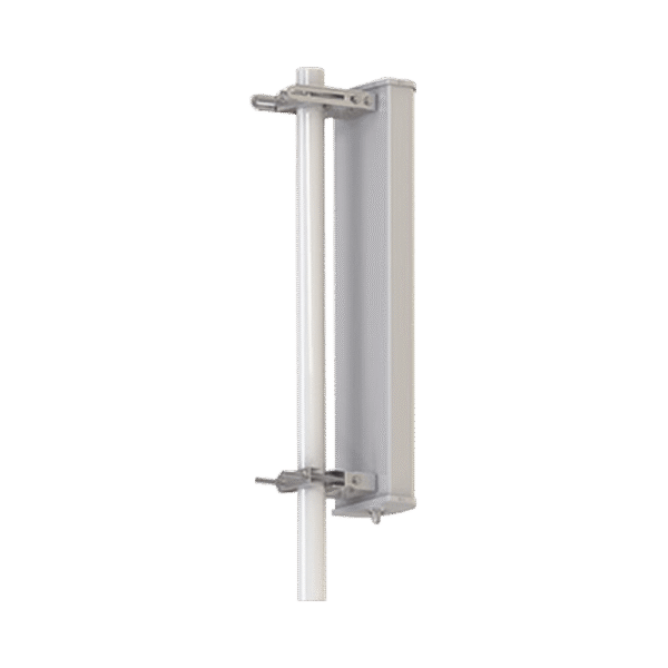 Antena Sectorial de 2.4 GHz, con angulo de apertura 180°, Ganancia 12 dBi, conector N-Hembra, Dimensiones 57.9 x 16.5 x 6.6 cm / Peso 3kg