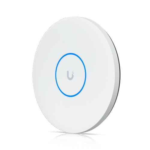 Punto de Acceso UniFi WiFi 7 Tri-banda 2.4/5/6 GHz / MU-MIMO 2x2 en cada banda / 1 puerto RJ45 10 GbE/ hasta 300 dispositivos / Montaje en Techo y Pared / PoE+