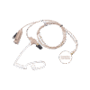 Kit de Micrófono-Audífono profesional de 2 cables para KENWOOD NX-340/320/420, TK-3230/3000/3402/3312/3360/3170