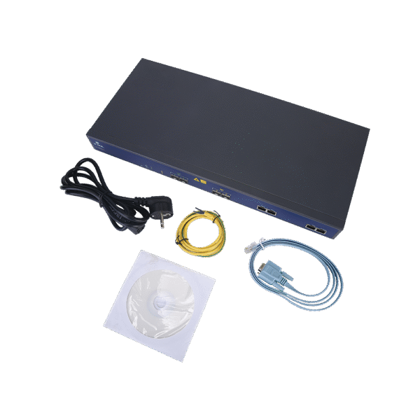 OLT de 2 puertos EPON con 4 puertos Uplink (2 puertos Gigabit Ethernet + 2 puertos SFP), hasta 128 ONUs