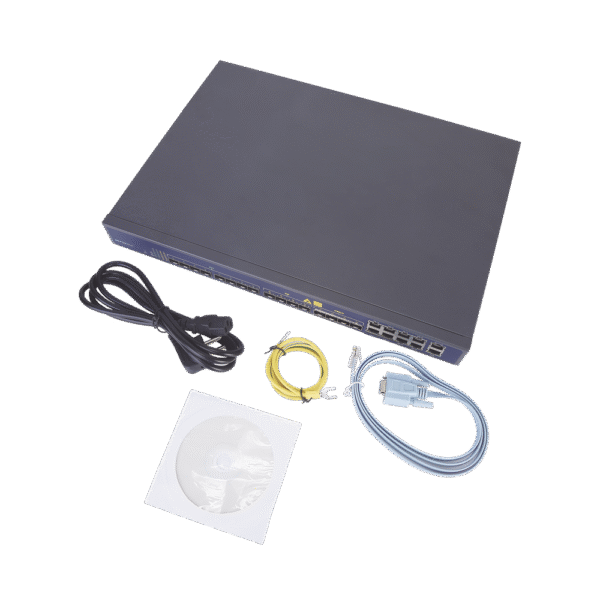 OLT de 8 puertos EPON con 16 puertos Uplink (8 puertos Gigabit Ethernet + 4 puertos SFP + 4 puertos SFP+), hasta 512 ONUs