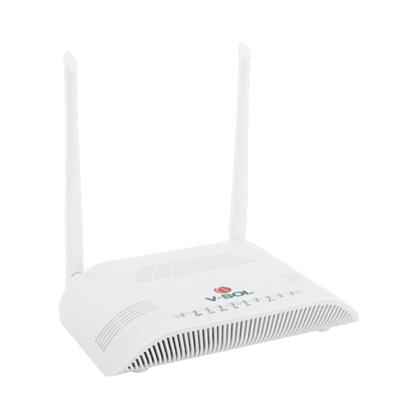 ONU Dual G/EPON con Wi-Fi en 2.4 GHz + 1 puerto LAN Gigabit + 1 puerto LAN Fast Ethernet, hasta 300 Mbps vía inalámbrico