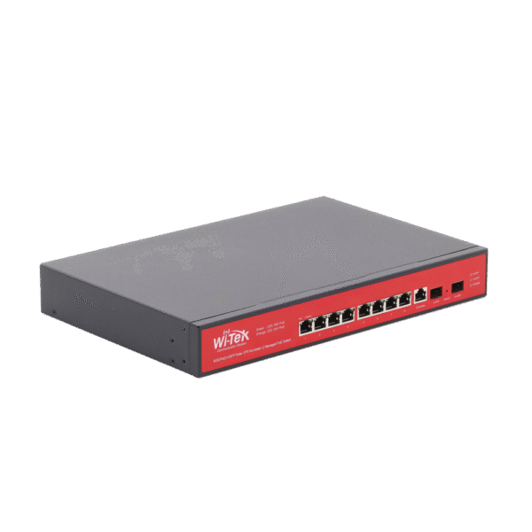Switch Administrable Capa 2 de 8 puertos 10/100/1000 PoEaf/at + 2 x SFP Gigabit, con respaldo para energía solar