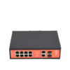 Switch Industrial PoE++ y pasivo de 24V / No administrable / Con 8 puertos Gigabit + 2 SFP combo / Presupuesto 300W