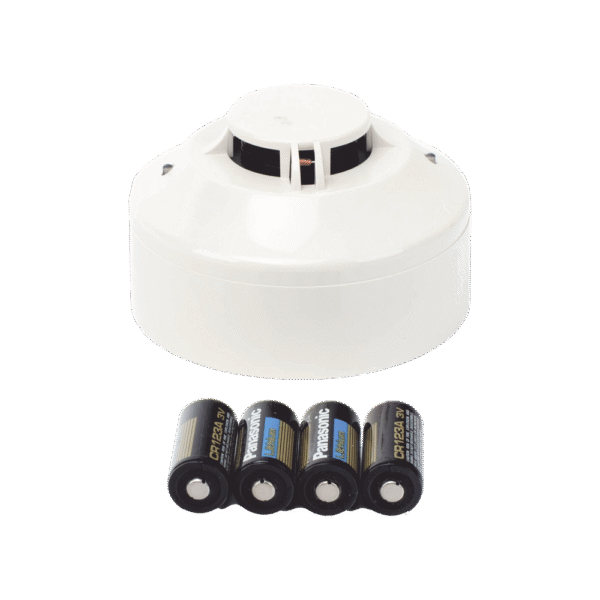 Detector inalámbrico de Humo serie SWIFT, Compatible con Paneles Direccionables. Incluye Base