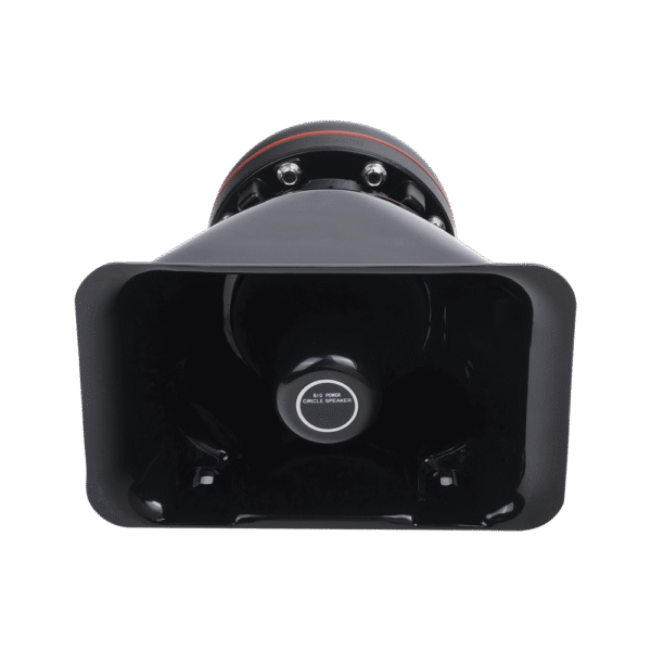 Bocina de uso Rudo, de 100 W, Alto Rendimiento y Base en Aluminio, 8 Ohms de Impedancia