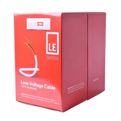 SF2204LE Bobina de 305 Metros / Cable de CCA / 4x22 AWG / Tipo Aluminio Revestido de Cobre / Aplicaciones en Alarmas de Intrusión /Automatización
