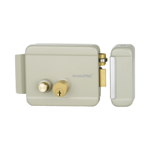 Cerradura Eléctrica con Botón de Salida/ Incluye Llave / Exterior / Derecha