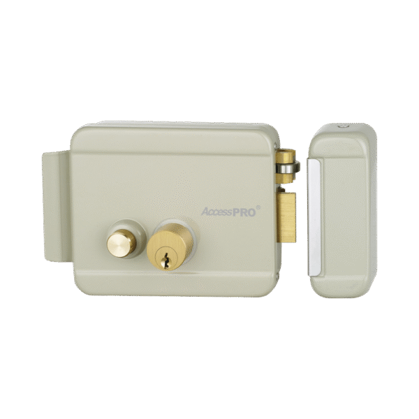 Cerradura Eléctrica con Botón de Salida/ Incluye Llave / Exterior / Derecha