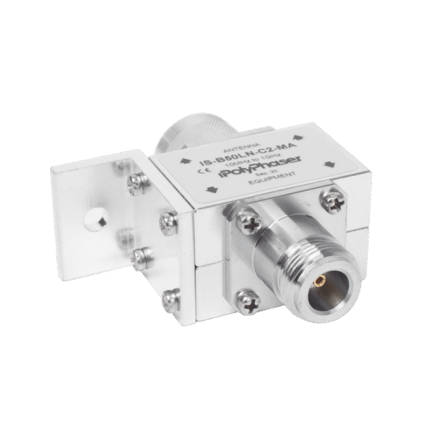 Protector RF Coaxial Para 10 a 1000 MHz Con Ceja Frontal Con Conectores N Macho y N-Hembra, 50 Ω
