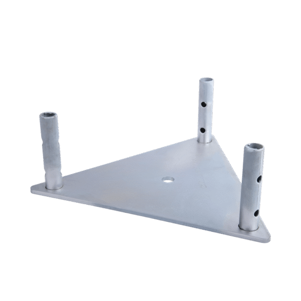 Base Triangular para Tramo STZ45G Galvanizado por Inmersión en Caliente.