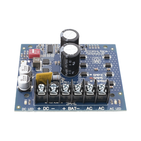 Fuente tipo tarjeta de 1 salida seleccionable de 6,12, 24 Vcd @ 4 A, con capacidad de respaldo, Requiere transformador de entrada.