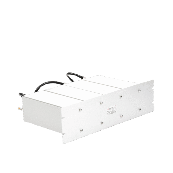 Duplexer Compacto Pasa Banda-Rechazo de Banda, 148-174 MHz, 4Cav.(4" por Lado) 600 kHz, 1.5 dB, 350 Watt, N Hembras.