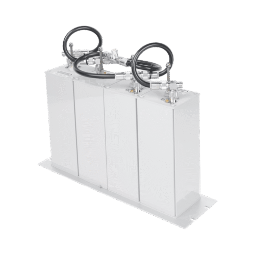 Duplexer Compacto Pasa Banda-Rechazo de Banda, 148-174 MHz, 4Cav.(4" por Lado) 600 kHz, 1.5 dB, 350 Watt, N Hembras.