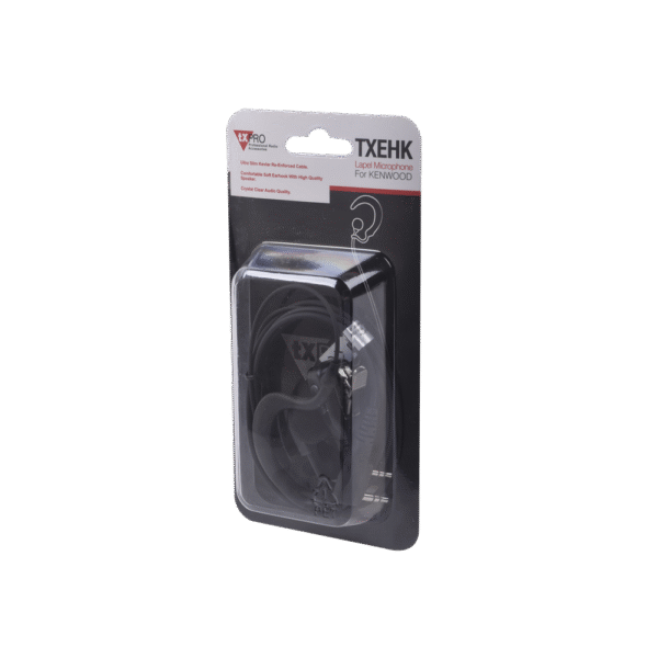 Micrófono - audífono de solapa ajustable al oído para KENWOOD TK3230/ 3000/ 3402/ 3312/ 3360/ 3170, NX240/ 340/ 220/ 320/ 420