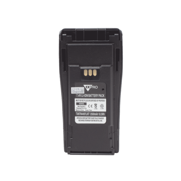 Batería de Li-Ion, 2500 mAh. Alternativa para HNTN4497 para el radio Motorola EP-450/ DEP 450/CP200/CP250/PR400/GP3388/CP080/150/200.(incluye clip)