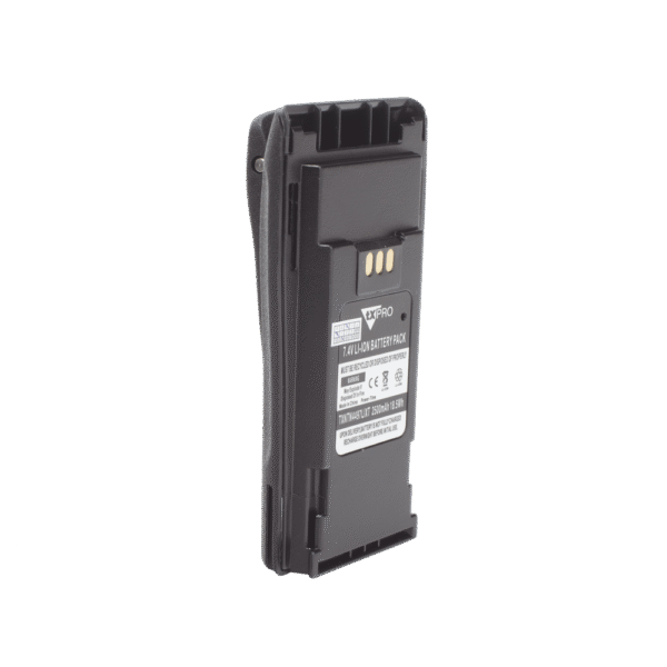 Batería de Li-Ion, 2500 mAh. Alternativa para HNTN4497 para el radio Motorola EP-450/ DEP 450/CP200/CP250/PR400/GP3388/CP080/150/200.(incluye clip)