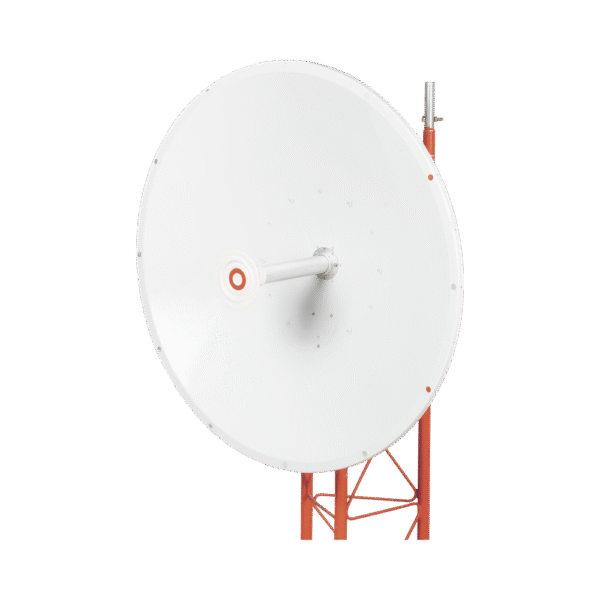 Antena direccional de 3ft, 4.9 a 6.5 GHz, Ganancia 34 dBi, Conectores N-Hembra, Polarización doble, incluye montaje para torre o mástil