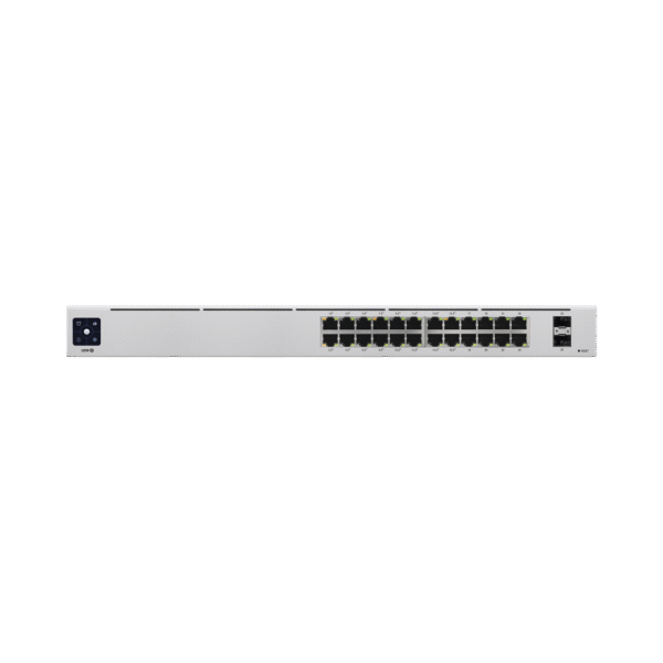 UniFi Switch USW-24-POE Gen2, Capa 2 de 24 puertos (16 puertos PoE 802.3af/at + 8 puertos Gigabit) + 2 puertos 1G SFP, 95W, pantalla informativa