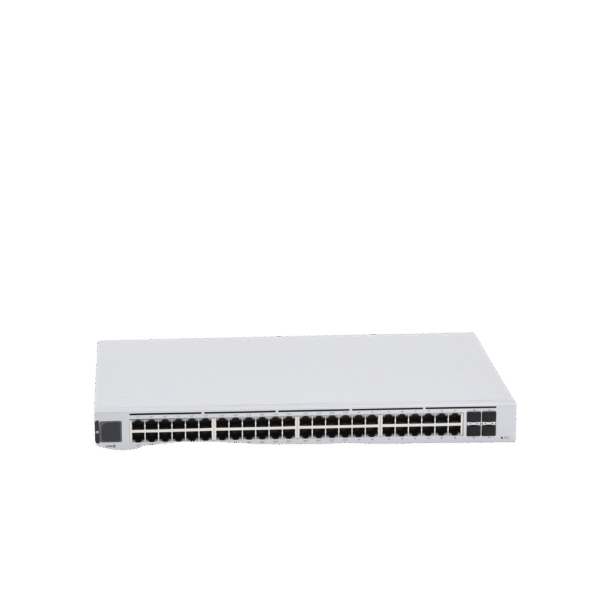 UniFi Switch USW-48-POE, Capa 2 de 48 puertos (32 puertos PoE 802.3af/at + 16 puertos Gigabit) + 4 puertos 1G SFP, 195W, pantalla informativa