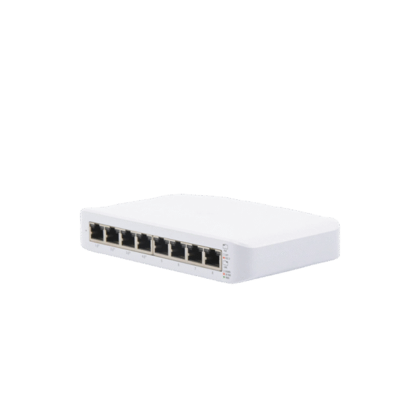 Switch UniFi Lite Administrable PoE de 8 Puertos 10/100/1000 Mbps (4 puertos 802.3af/at), 52 W